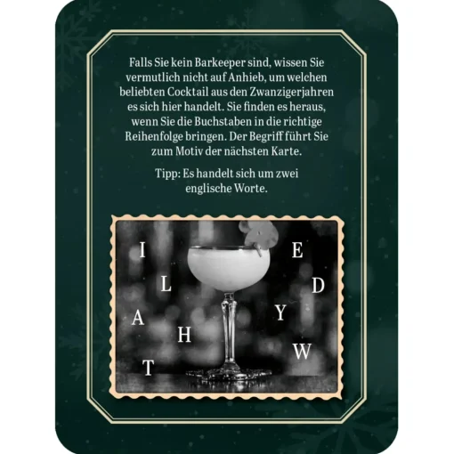 Käthe Wohlfahrt Advent-Escape-Schachtelspiel "Christmas Dinner For One"