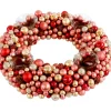 Käthe Wohlfahrt Adventskranz Aus Kugeln, Rot-Gold
