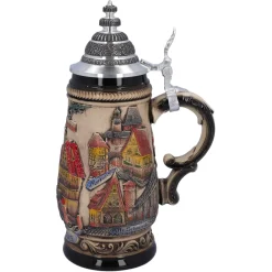 Käthe Wohlfahrt Bierkrug Mit Zinndeckel 