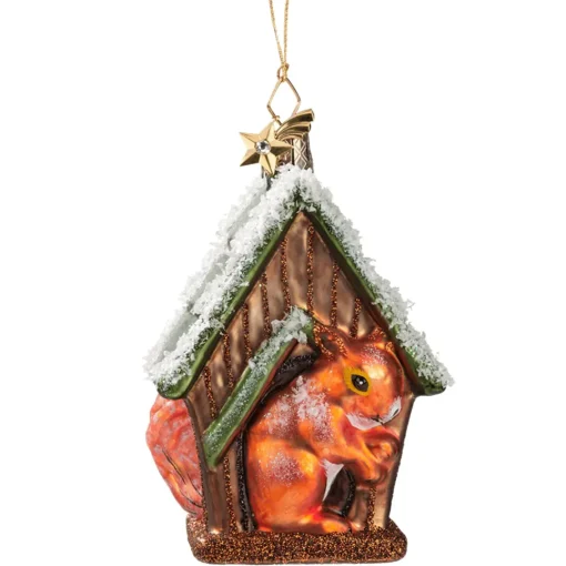 Poesie in Glas Eichhornchen Im Vogelhaus