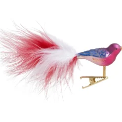Poesie in Glas Glasvogel Pink-Lila