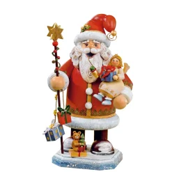 Käthes Original Holzknoddl "Weihnachtsmann Mit Engel", Rauchermann