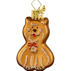 Poesie in Glas Lebkuchen-Katze