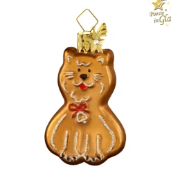 Poesie in Glas Lebkuchen-Katze