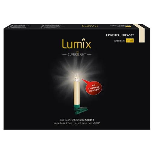 Krinner Lumix Superlight 6 Mini Kerzen Erweiterungsset In Elfenbein