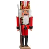 HODREWA Nussknacker "Husar" Rot, 36Cm