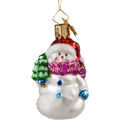 Poesie in Glas Schneemann Mit Baum