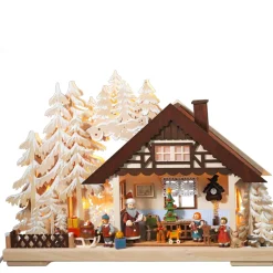Käthes Original Schwibbögen "Weihnachtstraume Werden Wahr", 230V Mit Usb A-Anschluss