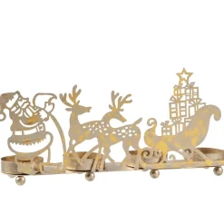 Käthe Wohlfahrt Teelichthalter "Rentierschlitten", Gold