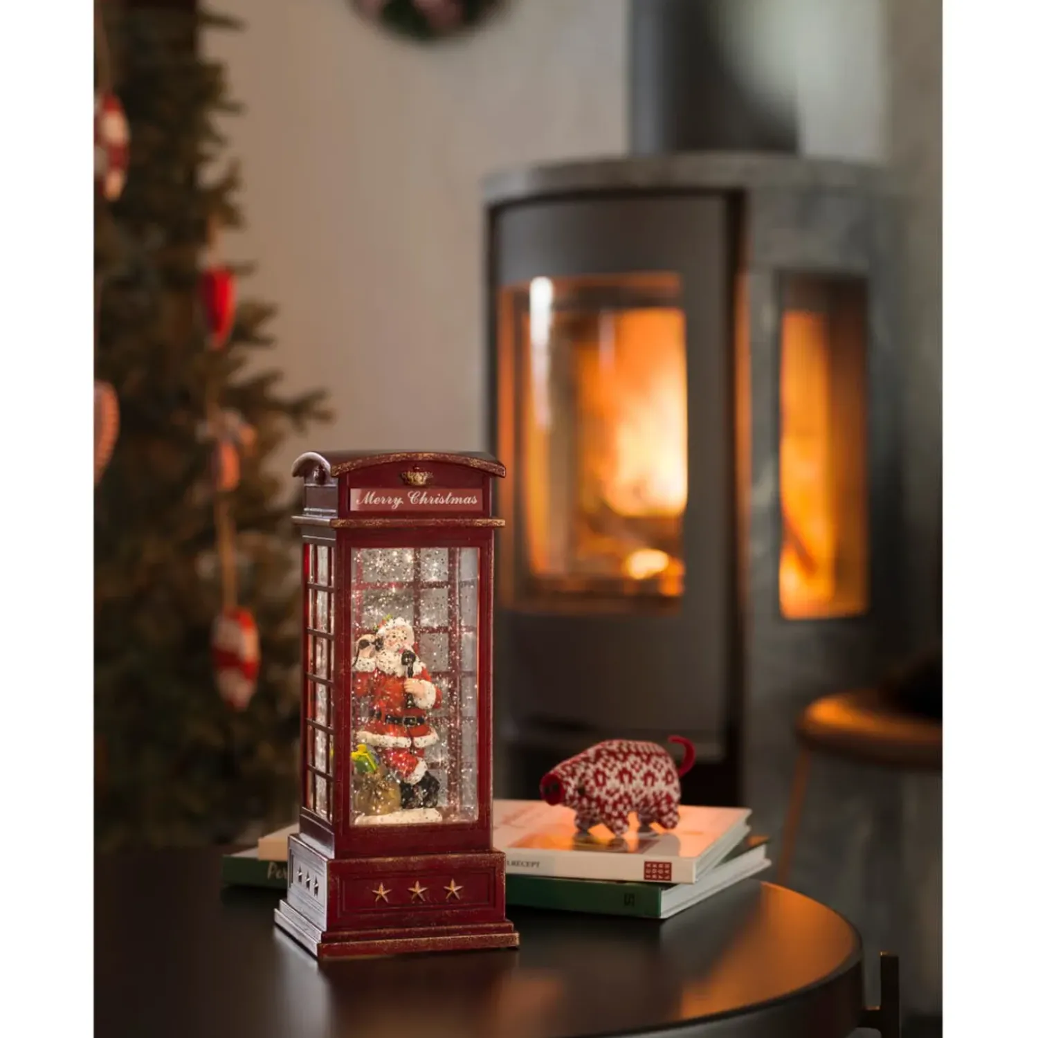 KONSTSMIDE Telefonzelle Mit Weihnachtsmann